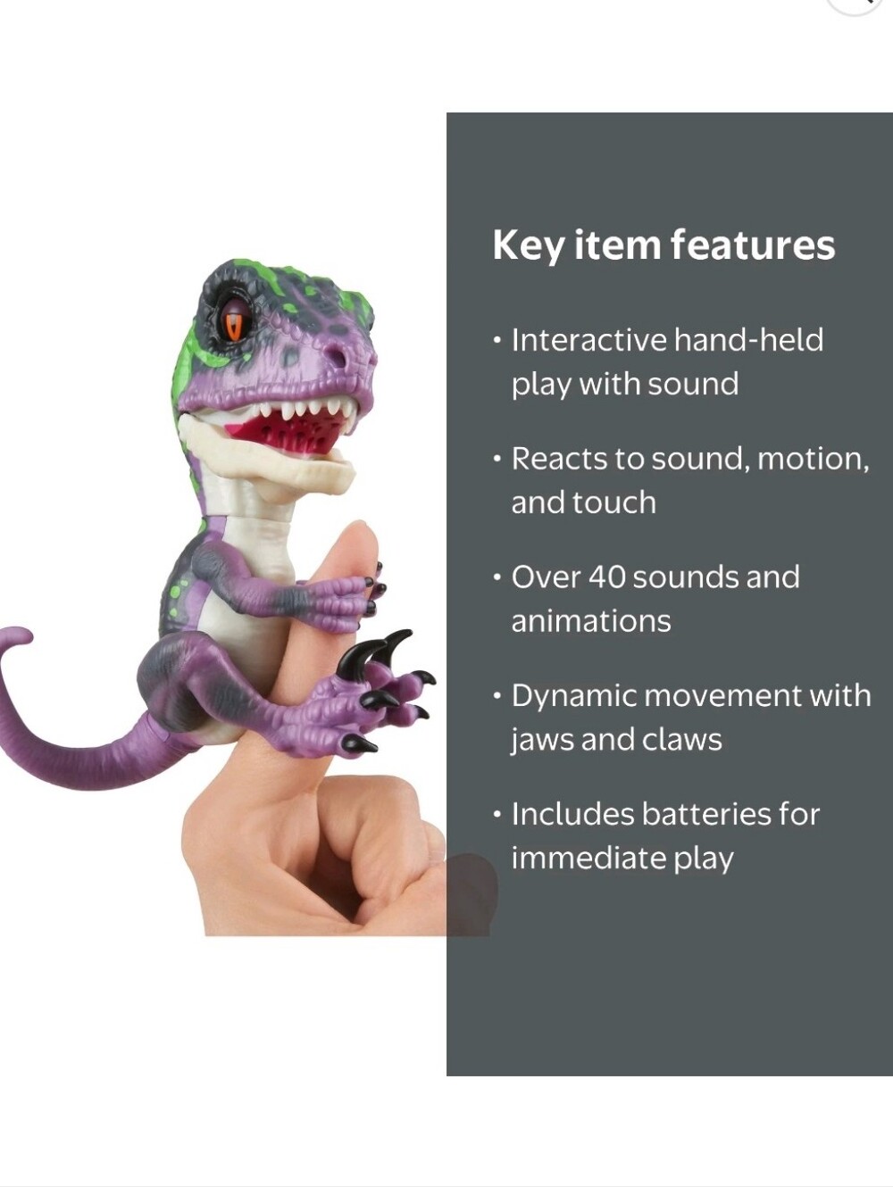 Wowwee | Untamed Raptor Series 1 - Razor - Interactive Dinosaur
